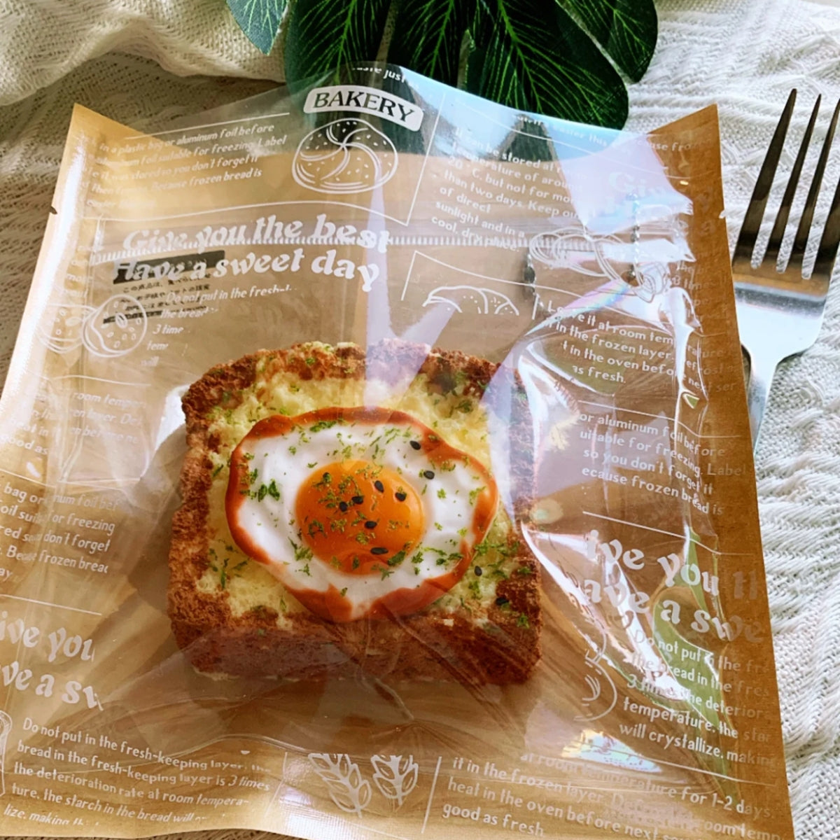 Toast with fried egg