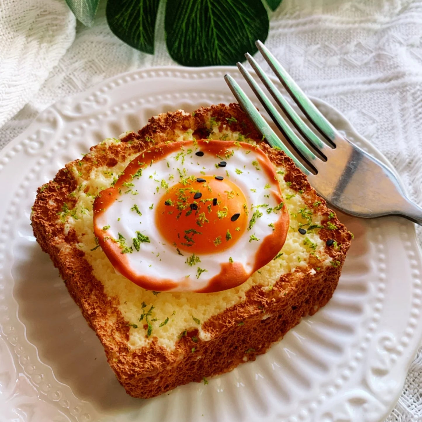 Toast with fried egg